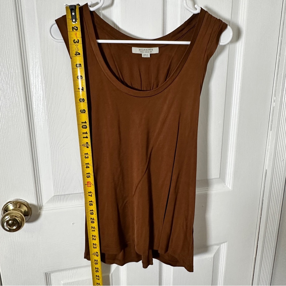 AllSaints Tessa Tank in Foxtail Brown - Picture 6 of 10